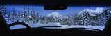Road Viewed from a Car, Cone Mountain, Kananaskis Country, Alberta, Canada Photographic Print by Panoramic Images 