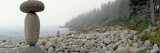Cairn on the Rocky Beach, Acadia National Park, Maine, USA Lámina fotográfica por Panoramic Images