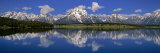 Reflection of Mountain in Water, Mt. Moran, Grand Teton National Park, Wyoming, USA Lámina fotográfica por Panoramic Images