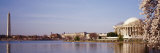 Tourists Outside the Memorial, Washington Monument and Jefferson Memorial, Washington D.C., USA Photographic Print by Panoramic Images 