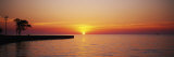 Sunrise over a Lake, Lake Michigan, Chicago, Illinois, USA Photographic Print by Panoramic Images 