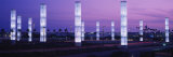Light Sculptures Lit Up at Night, Lax Airport, Los Angeles, California, USA Photographic Print by Panoramic Images 