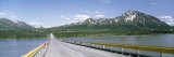 Wooden Bridge over a River, Nenana River, Alaska, USA Photographic Print by Panoramic Images 