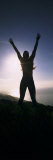 Young Woman Exercising on a Hill Photographic Print by Panoramic Images 