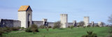 Stone Wall along a Lawn, Visby, Gotland, Sweden Photographic Print by Panoramic Images 