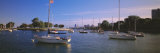 Boats in a Lake, Lake Michigan, Chicago, Illinois, USA Photographic Print by Panoramic Images 
