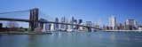 Skyscrapers in a City, Brooklyn Bridge, New York, USA Photographic Print by Panoramic Images 