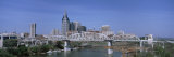 Pedestrian Bridge Crossing the River, Cumberland River, Nashville, Tennessee, USA Photographic Print by Panoramic Images 