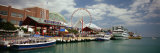 Boats Moored at a Harbor, Navy Pier, Chicago, Illinois, USA Photographic Print by Panoramic Images 