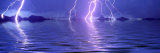 Lightning over the Sea Fotografie-Druck von Panoramic Images 