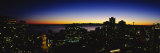 Buildings Lit Up at Dusk, Seattle, Washington State, USA Photographic Print by Panoramic Images 