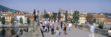 Tourists Walking on a Bridge, Charles Bridge, Prague, Czech Republic Photographic Print by Panoramic Images 