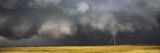 Thunderstorm Advancing over a Field Photographic Print by Panoramic Images 
