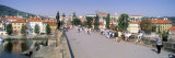 Tourists Walking on a Bridge, Charles Bridge, Prague, Czech Republic Photographic Print by Panoramic Images 
