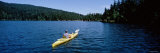 Man on a Kayak in a Lake, Orcas Island, Washington State, USA Photographic Print by Panoramic Images 