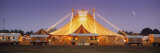 Circus Lit Up at Dusk, Circus Narodni Tent, Prague, Czech Republic Photographic Print by Panoramic Images 