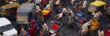 Traffic on the Street, Old Delhi, Delhi, India Fotografie-Druck von Panoramic Images 
