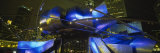 Pavilion in a Park Lit Up at Night, Pritzker Pavilion, Millennium Park, Chicago, Illinois, USA Photographic Print by Panoramic Images