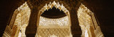 Carving on Columns of a Palace, Court of Lions, Alhambra, Granada, Andalusia, Spain Photographic Print by Panoramic Images 
