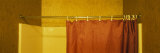 Curtain in the Bathroom of a Motel, California, USA Photographic Print by Panoramic Images