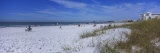 Tourists on the Beach, Crescent Beach, Gulf of Mexico, Siesta Key, Florida, USA Photographic Print by Panoramic Images