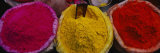 Various Powder Paints, Braj, Mathura, Uttar Pradesh, India Photographic Print by Panoramic Images 