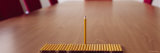 Row of Pencils on a Conference Table Photographic Print by Panoramic Images 
