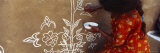 Girl Painting on a Wall, Thar Desert, Jaisalmer, Rajasthan, India Reprodukcja zdjęcia autor Panoramic Images Girl Painting on a Wall, Thar Desert, Jaisalmer, Rajasthan, India Reprodukcja zdjęcia autor Panoramic Images