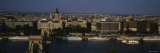 Buildings at the Waterfront, Chain Bridge, Danube River, Budapest, Hungary Photographic Print by Panoramic Images 
