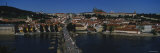 Tourists on a Bridge, Charles Bridge, Vltava River, Prague, Czech Republic Photographic Print by Panoramic Images 