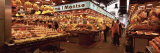 Group of People in a Vegetable Market, La Boqueria Market, Barcelona, Catalonia, Spain Photographic Print by Panoramic Images 
