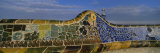 Wall in Parc Guell, Barcelona, Catalonia, Spain Photographic Print by Panoramic Images 