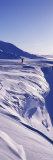 Person Walking on a Snow Covered Mountain, Snaefellsnes Peninsula, Iceland Photographic Print by Panoramic Images 