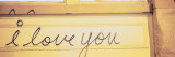 I Love You Written on a Wall Photographic Print by Panoramic Images 
