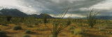 Storm Clouds over a Landscape, California, USA Lámina fotográfica por Panoramic Images