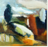 Abstract Melody Stretched Canvas Print by Viola Lee