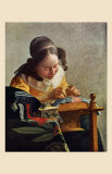 The Lacemaker Posters by Jan Vermeer