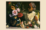 La Negresse aux Pivoines, 1870 Posters par Frederic Bazille
