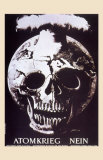Atomkrieg Nein, 1954 Poster by Hans Erni