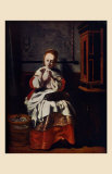 Jeune Fille Cousant Posters by Nicolas Maes