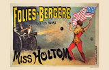 Folies-Bergeres, Miss Holtom - Poster Folies-Bergeres, Miss Holtom - Poster