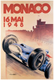 Grand Prix de Monaco 1948 Gicleetryck av Georges Mattei Grand Prix de Monaco 1948 Gicleetryck av Georges Mattei