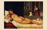 La Venus d'Urbin Láminas por Titian (Tiziano Vecelli)