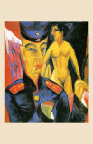 Self-Portrait as a Soldier, c.1915 Affiches par Ernst Ludwig Kirchner