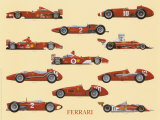 Ferrari Prints by Libero Patrignani