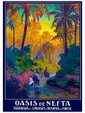 Oasis de Nefta reproduction procédé giclée par Jacques de la Neziere