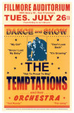 The Temptations, Fillmore Auditorium, 1966 Kunstdrucke