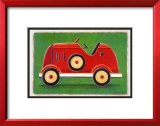 Red Racing Car Posters by Simon Hart