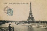 Le Quai d'Orsay et la Tour Eiffel Affiches