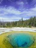 Morning Glory Pool, Old Faithful Geyser, Yellowstone National Park, Wyoming, USA Prints by Pete Cairns